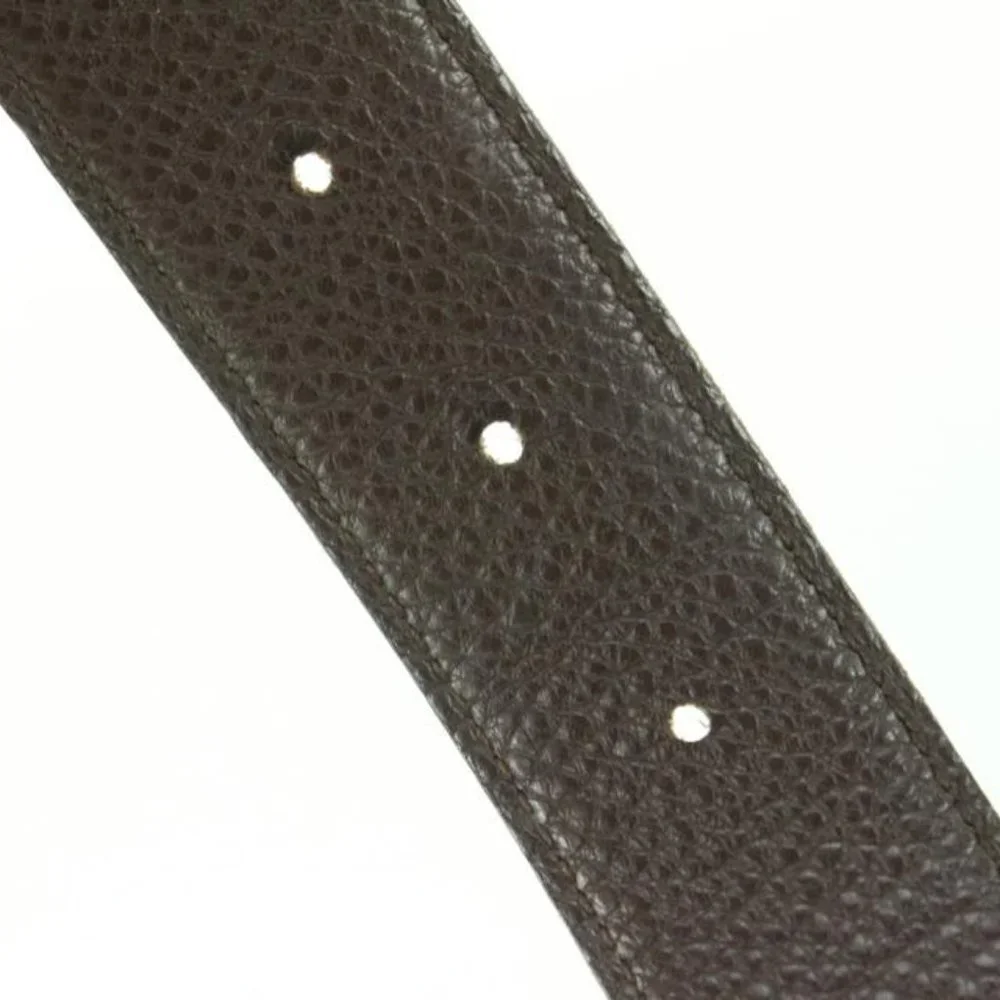 Hermès Black Reversible H Logo Belt Kit Silver 57h816s